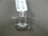 ESTATE .10CT DIAMOND 14KT WHITE GOLD FILIGREE ETERNITY WEDDING ANNIVERSARY RING