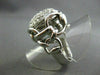 ESTATE LARGE 1.82CT DIAMOND 14KT WHITE GOLD CIRCULAR DOME SHAPED RING AMAZING!!