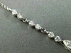 ESTATE 1.12CT DIAMOND 18KT WHITE GOLD 3D BUTTERFLY BY THE YARD FLOATING NECKLACE