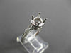ESTATE .35CT DIAMOND 14K WHITE GOLD 3D FILIGREE SEMI MOUNT ENGAGEMENT RING #1568