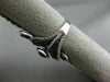 ESTATE MASSIVE 3.13CT WHITE & BLACK DIAMOND 14K WHITE GOLD MULTI LEAF FANCY RING