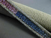 ESTATE 15.07CT DIAMOND & MULTI COLOR SAPPHIRE 14KT WHITE GOLD MULTI ROW BRACELET