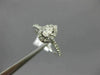 ESTATE .51CT ROUND & PEAR DIAMOND 14KT WHITE GOLD SEMI ETERNITY ENGAGEMENT RING