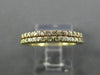 ESTATE .36CT DIAMOND 18KT YELLOW & ROSE GOLD SEMI ETERNITY DOUBLE STACKABLE RING