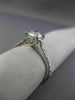 ESTATE .92CT DIAMOND 14KT WHITE GOLD 3D LUCIDA ROUND SOLITAIRE ENGAGEMENT RING