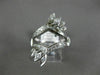 ESTATE .60CT DIAMOND 14K WHITE GOLD 3D FILIGREE "V" SHAPE ENGAGEMENT RING #21168