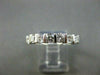 ESTATE .70CT DIAMOND 14KT WHITE GOLD 7 STONE CHANNEL SET ANNIVERSARY RING #14259