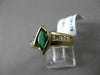 ESTATE 1.10CTW DIAMOND & AAA MARQUISE EMERALD 14KT YELLOW GOLD ENGAGEMENT RING
