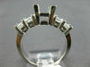 WIDE 1.0CT DIAMOND 14KT WHITE GOLD 3D PRINCESS SEMI MOUNT ENGAGEMENT RING #22408