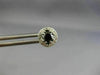 ESTATE .98CT WHITE & BLACK DIAMOND 18KT WHITE GOLD 3D HALO ROUND STUD EARRINGS