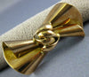 ESTATE LARGE 14KT YELLOW GOLD 3D CLASSIC HANDCRAFTED BOW BROOCH PIN #977