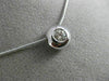 ANTIQUE .39CT ROUND DIAMOND 14KT WHITE GOLD 3D CLASSIC SOLITAIRE PENDANT #3211