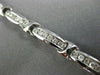 ESTATE 1.75CT DIAMOND 18KT WHITE GOLD 3D CLASSIC 6 STONE CHANNEL TENNIS BRACELET