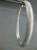 ESTATE WIDE 3.48CT DIAMOND INSIDE OUT 14KT WHITE GOLD HOOP EARRINGS F/G VS