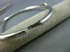 ESTATE .42CT DIAMOND 14K WHITE GOLD 3D SQUARE BOW DESIGN CLASSIC BANGLE BRACELET