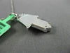 ESTATE .93CT DIAMOND & AAA SAPPHIRE 14K WHITE GOLD HAMSE LUCKY FLOATING PENDANT