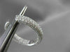 ESTATE LARGE 5.62CT DIAMOND 18KT WHITE GOLD MULTI ROW DOUBLE SIDED HOOP EARRINGS