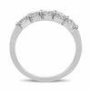 ESTATE 1.27CT DIAMOND 14KT WHITE GOLD 3D FIVE STONE SHARE PRONG ANNIVERSARY RING