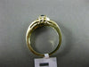 ESTATE .56CT DIAMOND & SAPPHIRE 14KT YELLOW GOLD FLOWER CLUSTER ENGAGEMENT RING