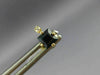 ESTATE .74CT DIAMOND & AAA SAPPHIRE 14K YELLOW GOLD SQUARE STUD EARRINGS #22824