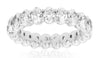 LARGE 4.40CT DIAMOND 14KT WHITE GOLD OVAL SHARED PRONG ETERNITY ANNIVERSARY RING