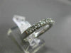 ESTATE .73CT DIAMOND 14KT WHITE GOLD 7 STONE CLASSIC SEMI ETERNITY WEDDING RING