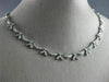ANTIQUE 1.50CT DIAMOND 18KT WHITE GOLD 3D CLASSIC FLORAL DROP NECKLACE #4965