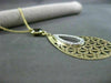 ESTATE 2.74CT DIAMOND & SMOKEY TOPAZ 14K TWO TONE GOLD FILIGREE FLOATING PENDANT
