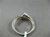 ESTATE .60CT DIAMOND 14KT WHITE GOLD 3D 2 STONE CRISS CROSS COMPANION LOVE RING