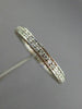 ESTATE 1.20CT DIAMOND 18KT WHITE GOLD MILGRAIN ETERNITY ANNIVERSARY RING #26250