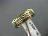 ESTATE WIDE .40CT DIAMOND 14K WHITE & YELLOW GOLD 5 STONE ANNIVERSARY RING #2155
