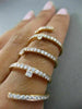 ESTATE EXTRA LARGE 1.54CT DIAMOND 18KT ROSE GOLD OPEN SWIRL ETOILE FLEXIBLE RING