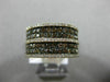ESTATE 1.85CT WHITE CHOCOLATE FANCY DIAMOND 18K ROSE GOLD MULTI ROW WEDDING RING