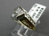 ESTATE 1.0CT DIAMOND 14KT WHITE & YELLOW GOLD 3D TENSION ENGAGEMENT RING #20076