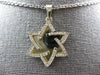 .42CT DIAMOND 14KT YELLOW GOLD 3D DOUBLE PLATED STAR OF DAVID FLOATING PENDANT