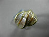 ANTIQUE WIDE 2.50CT BAGUETTE DIAMOND 18KT YELLOW GOLD COCKTAIL RING E/F #20143
