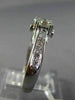 ESTATE .76CT ROUND & OVAL DIAMOND 18KT WHITE GOLD CLASSIC ENGAGEMENT RING #25941