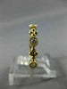 .25CT DIAMOND 14K YELLOW GOLD 3D 5 STONE FILIGREE SEMI ETERNITY ANNIVERSARY RING