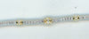 3.18CT DIAMOND 14K 2 TONE GOLD 3D ROUND & BAGUETTE PAST PRESENT FUTURE BRACELET