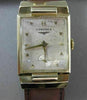 ANTIQUE 14K YELLOW GOLD RECTANGULAR LONGINES MENS WATCH SIMPLY AMAZING! #19865