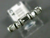 ESTATE .45CT ROUND & BAGUETTE DIAMOND & AAA EMERALD 14KT WHITE GOLD RING #4731