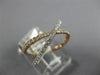 ESTATE .43CT DIAMOND 18K WHITE & ROSE GOLD 3D CRISS CROSS X LOVE INFINITY RING