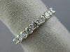 ESTATE .85CT DIAMOND 18K WHITE GOLD SEMI ETERNITY ROUND WEDDING ANNIVERSARY RING