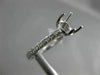 ESTATE .29CT DIAMOND 14KT WHITE GOLD 4 PRONG SEMI MOUNT CLASSIC ENGAGEMENT RING