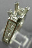 ESTATE 1.50CT DIAMOND 14KT WHITE GOLD CLASSIC 4 PRONG SEMI MOUNT ENGAGEMENT RING