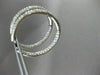 ESTATE LARGE 3.75CT DIAMOND INSIDE OUTSIDE HOOPS 14KT WHITE GOLD EARRINGS #1816