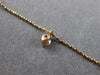 ESTATE .50CT DIAMOND 14KT ROSE GOLD 3D CLASSIC BY THE YARD FLOATING FUN NECKLACE