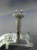 ESTATE .78CT DIAMOND ROUND 14KT WHITE GOLD 3D HALO SEMI MOUNT ENGAGMENT RING