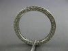 ESTATE 1.20CT DIAMOND 18KT WHITE GOLD MILGRAIN ETERNITY ANNIVERSARY RING #26250