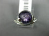 ESTATE 2.05CT DIAMOND & AAA EXTRA FACET AMETHYST 14KT WHITE GOLD SWIRL LOVE RING